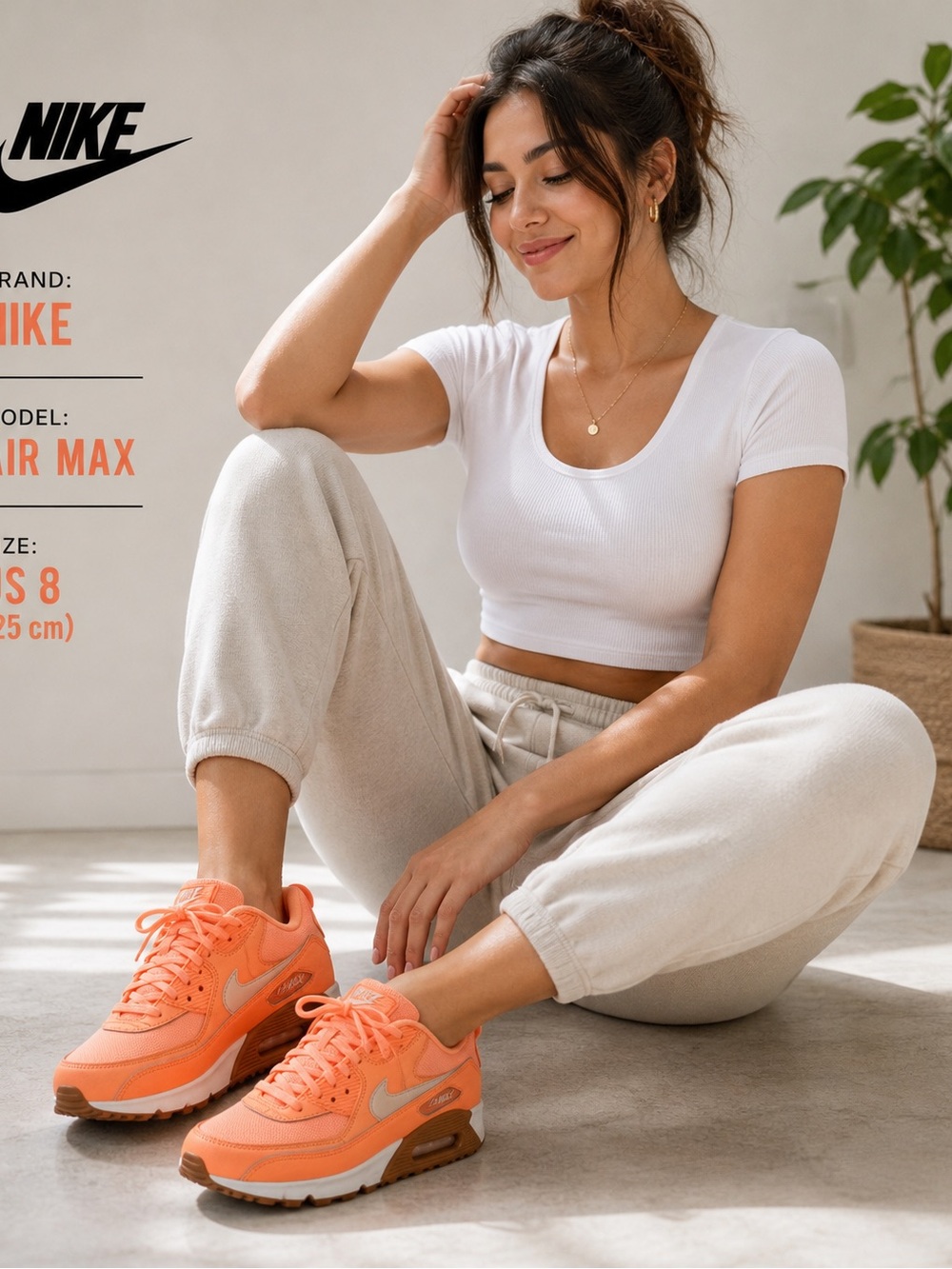 Nike Air Max Women's Sneakers in Coral/Peach